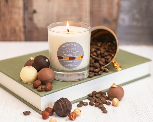 Coffee Chocolate Hazelnut small votive candle - The Candle Bothy