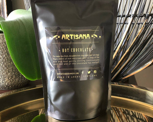 Artisana Hot Chocolate - Dark & Delicious (Dark Chocolate 70%) - BIGGER BAG (400g)