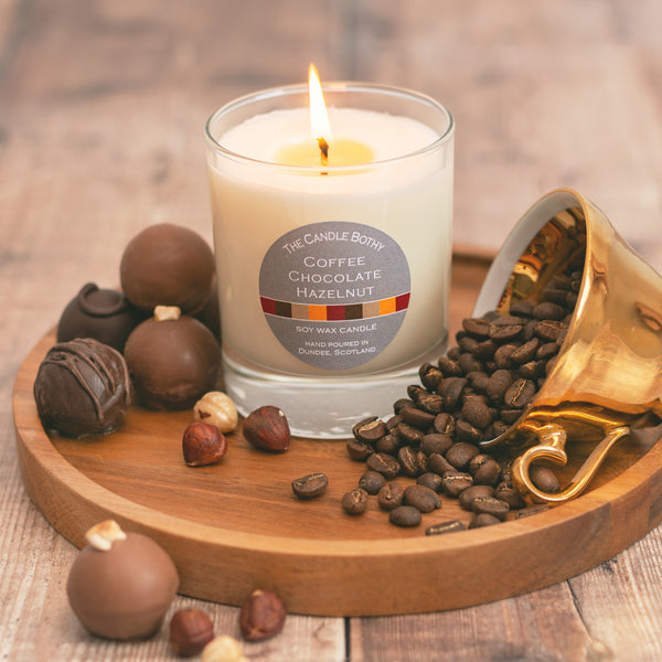 Coffee Chocolate Hazelnut small votive candle - The Candle Bothy